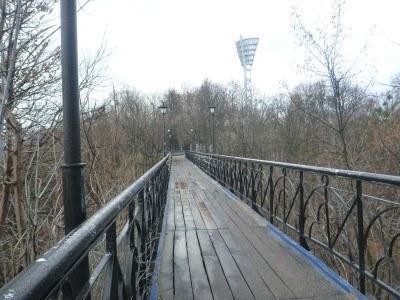 Backpacking in Ukraine: Getting A Free Night Tour of Kiev Lover's Bridge in Kiev by day