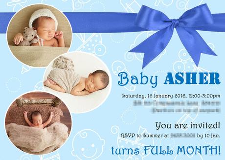 Asher's full month party