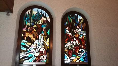 Beautiful Stain Glass windows ....La Clusaz , France.