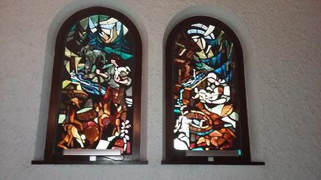 Beautiful Stain Glass windows ....La Clusaz , France.