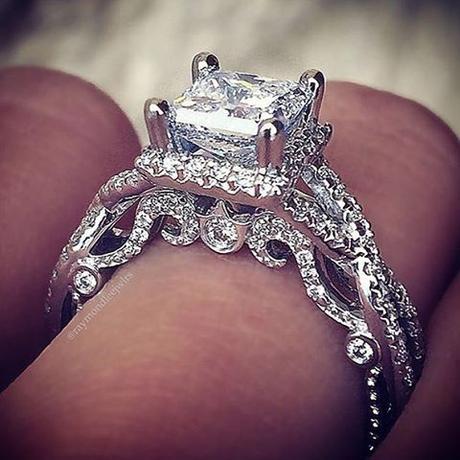 Princess cut Verragio engagement ring