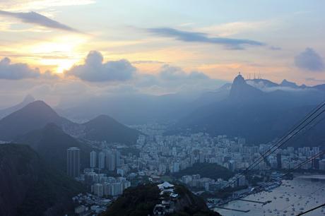 Sunset from Pão de Açúcar in Rio de Janeiro Pão de Açúcar