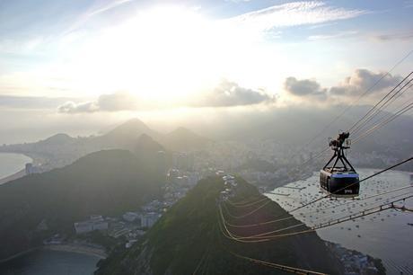 Sunset from Pão de Açúcar in Rio de Janeiro Pão de Açúcar
