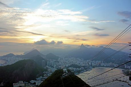 Sunset from Pão de Açúcar in Rio de Janeiro Pão de Açúcar