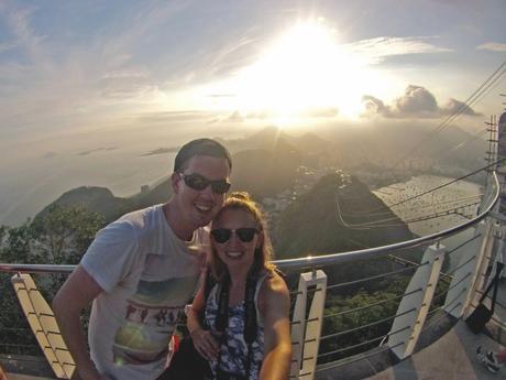 Sunset from Pão de Açúcar in Rio de Janeiro Pão de Açúcar
