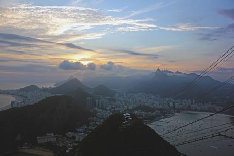 Sunset from Pão de Açúcar in Rio de Janeiro Pão de Açúcar