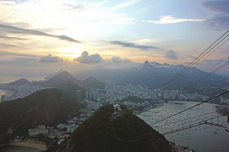 Sunset from Pão de Açúcar in Rio de Janeiro Pão de Açúcar