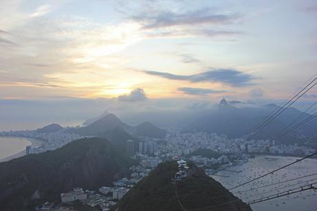 Sunset from Pão de Açúcar in Rio de Janeiro Pão de Açúcar