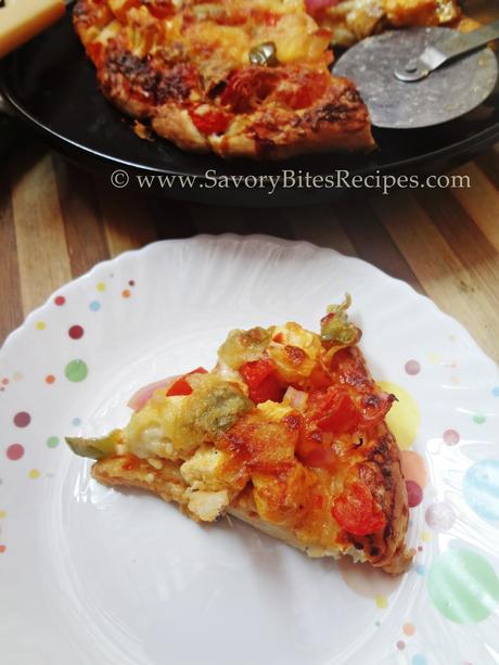 Paneer Mushroom Veggie Pizza