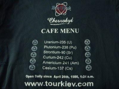 Backpacking in Ukraine: Chernobyl Exclusion Zone Tour Part 8 – Lunch in the CEZ My souvenir from eating lunch at Chernobyl: Not even a tongue, not even a cheek