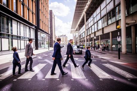 Groom and Company enroute to ceremony