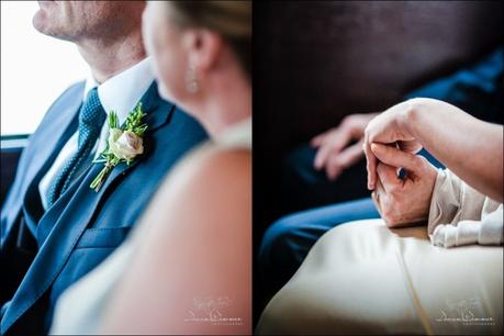 Wedding Couple together on the routemaster bus