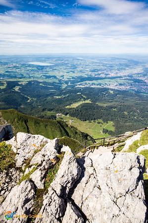 View from the top of Mount Pilatus.