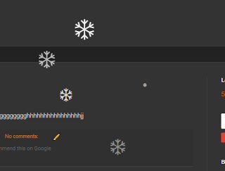 snow falling widget for blogger