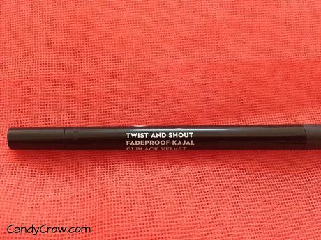 Sugar Twist and Shout Fadeproof Kajal - Black Velvet Reeview