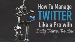 How to manage twitter: Daily Twitter Routine
