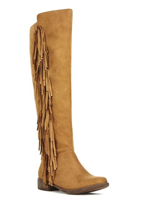 Fenny at Just Fab, boot storage fringe boot, tall boot, wide calf boot, 