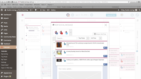 Using Coschedule to organise my blog and business CoSchedule-social-message