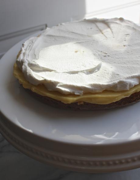 Classic Vanilla Birthday Cake Layered with Passion Fruit Curd + Honey Whipped Cream Classic Vanilla + Passion Fruit Curd Whipped Cream Layered Cake