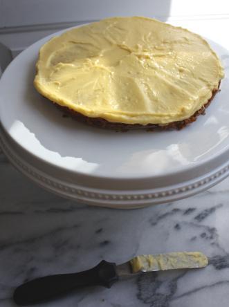 Classic Vanilla + Passion Fruit Curd Whipped Cream Layered Cake Classic Vanilla + Passion Fruit Curd Whipped Cream Layered Cake