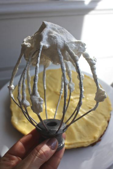 Classic Vanilla + Passion Fruit Curd Whipped Cream Layered Cake Classic Vanilla + Passion Fruit Curd Whipped Cream Layered Cake