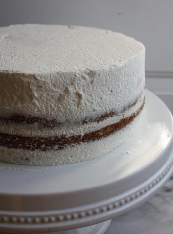 Classic Vanilla + Passion Fruit Curd Whipped Cream Layered Cake Classic Vanilla + Passion Fruit Curd Whipped Cream Layered Cake