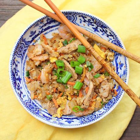 Chinese Pork and Shrimp Fried Cauliflower Rice Chinese Pork and Shrimp Fried Cauliflower Rice