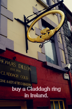 Buying a Claddagh Ring in Galway I'm crossing this off my bucket list when I get to Galway.