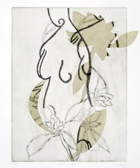 Nude Drawing Print By Contemporary Indian Artist Vani Sayeed