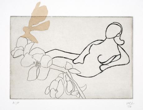 Nude Drawing Print By Contemporary Indian Artist Vani Sayeed