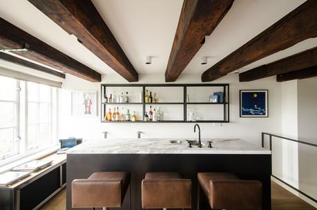 Bar in an Amsterdam loft.
