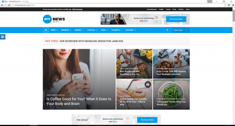 seo optimised wordpress news theme