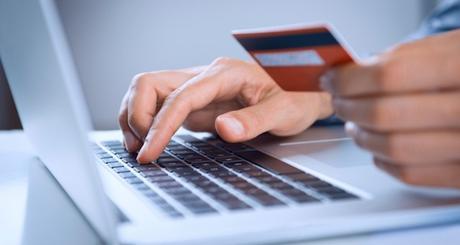 Man Payment Online With Credit Card