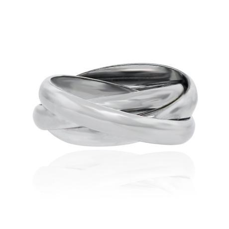 Cartier white gold Trinity rolling ring