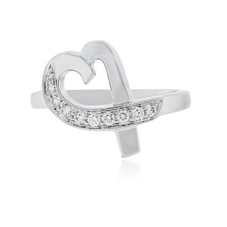 Tiffany Paloma Picasso Open Loving Heart diamond heart ring