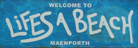 Maernporth cafe sign