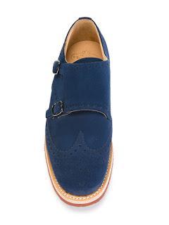 Blue On The Horizon:  Church's Giulio Perforated Buckle Shoe