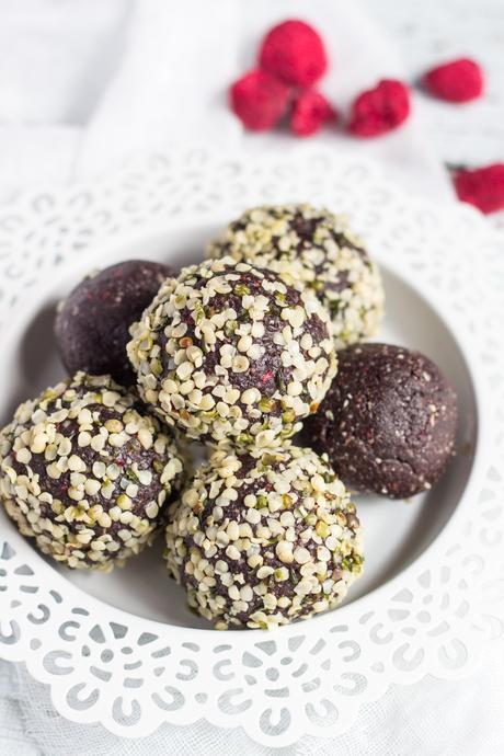 Nut Free Chocolate Raspberry Bliss Balls