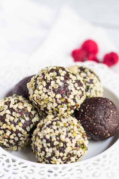 Nut Free Chocolate Raspberry Bliss Balls