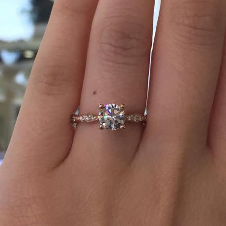 Tacori Rose Gold Engagement Ring