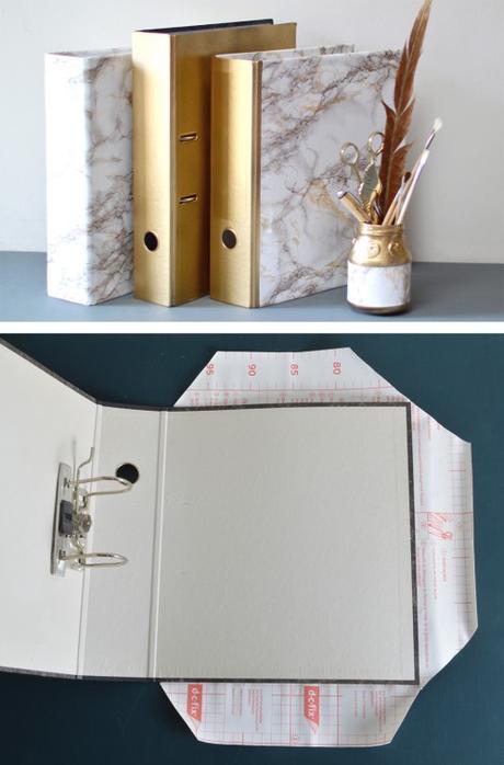 How to update your lever arch files with marble by MiaFleur