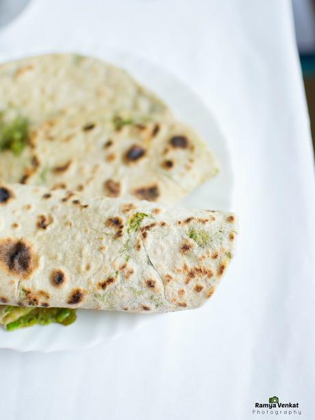 peas paratha- green peas paratha