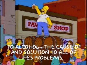 Simpsons Alcohol quote