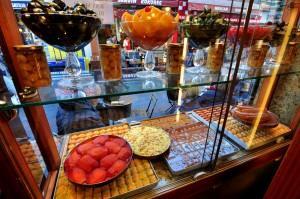 Delicious Turkish desserts in Kadıköy Market.