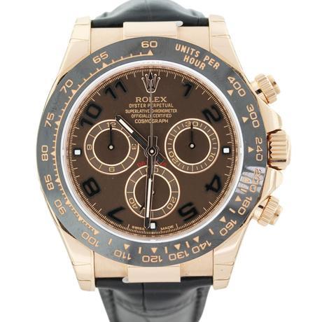  Rolex Daytona 116515 18k Everose Gold Ceramic Mens Watch