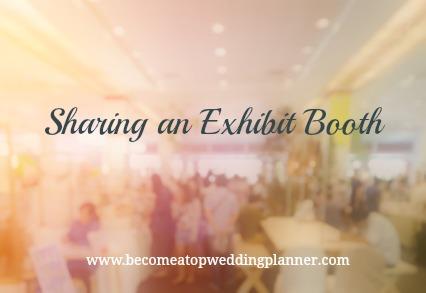 Sharing an Exhibit Booth with Another Wedding Vendor