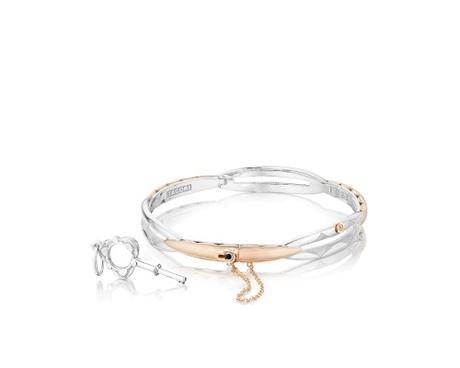 Tacori Promise bracelet in sterling silver and rose gold