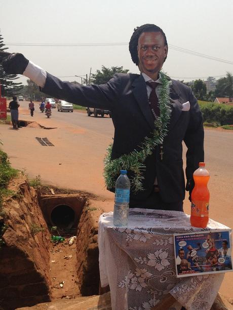 Effigy of Dr Kizza Besigye. Uganda elections 2016 #UgandaDecides