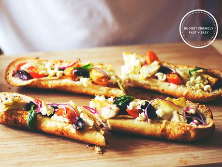 Vegetarian Pizzetas /// (Fast + Easy + Budget Friendly) /// + Totally Wholesome! ///