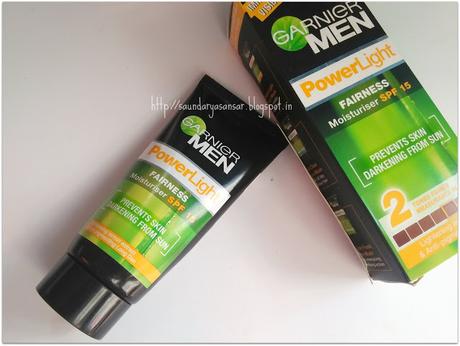 Garnier Men: PowerLight FAIRNESS Moisturiser SPF15